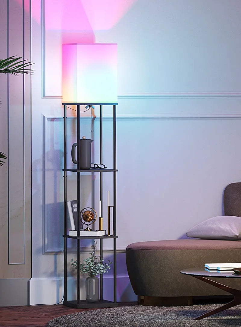 SUNMORY Smart Shelf Floor Lamp with APP Controlled & RGB Bulb