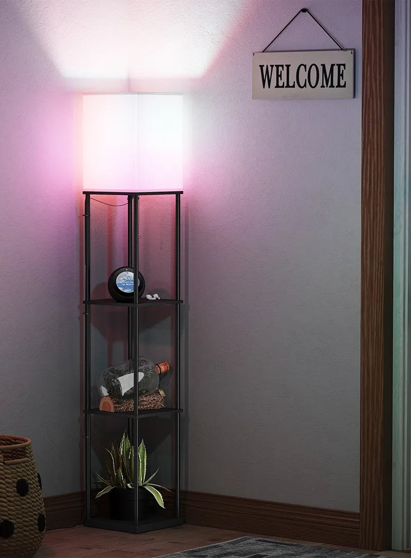 SUNMORY Smart Shelf Floor Lamp with APP Controlled & RGB Bulb