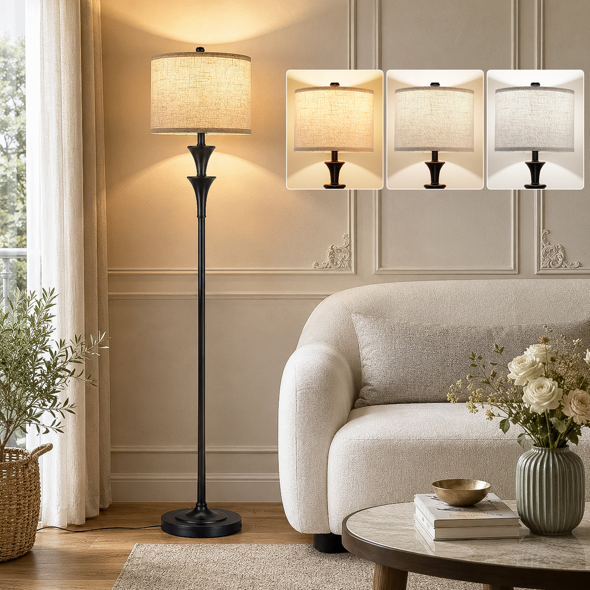 SUNMORY 63" Tall Standing Lamp